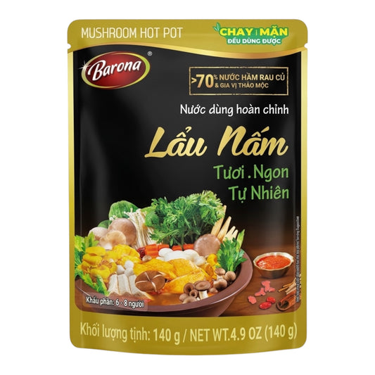 [Barona] Mushroom Hot Pot/Nuoc Dung Lau Nam