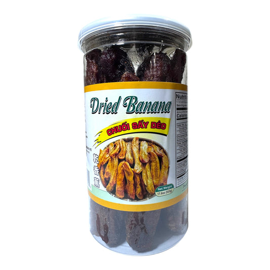 Dried Banana/Chuoi Say Deo - 17.6 Oz (500g)