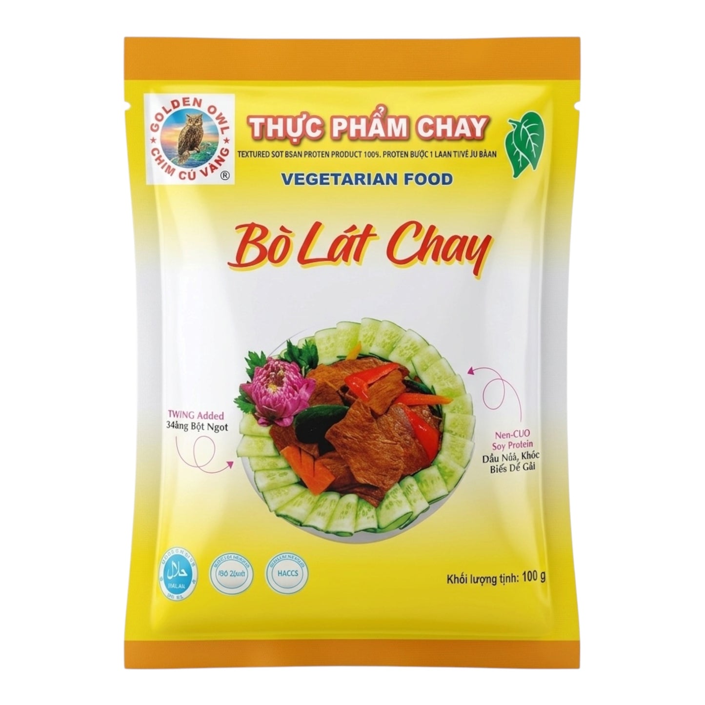Golden Owl - Vegetarian Food/Bo Lat Chay (NO MSG) - 100g