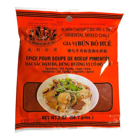 Bon Con Voi - Oriental Mixed Chili/Gia Vi Bun Bo Hue 2 Oz