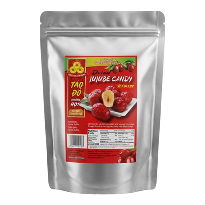 [Three Golden Coins] Seedless Dried Jujube Candy/Tao Do Khong Hot