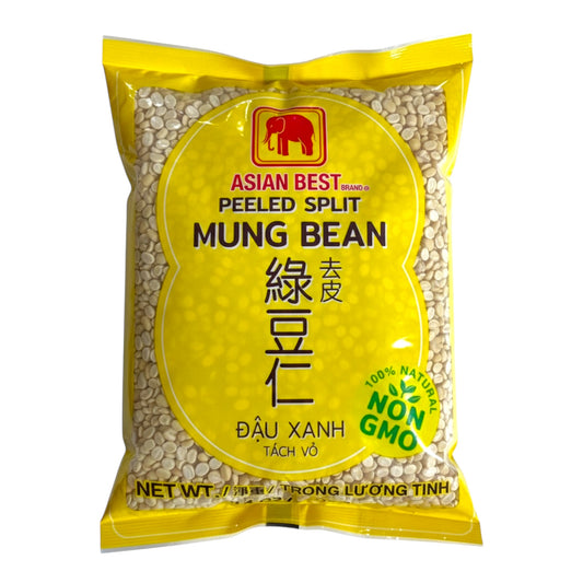 Asian Best-Peeled Split Mung Bean Premium/Dau Xanh Tach Vo 14 Oz (400g)