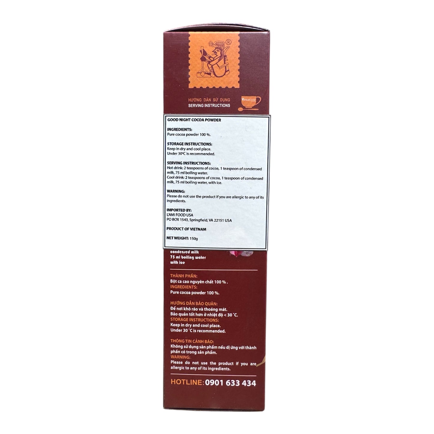 [Vietnamcacao] Good Night Cocoa Powder (Natural Flavor)