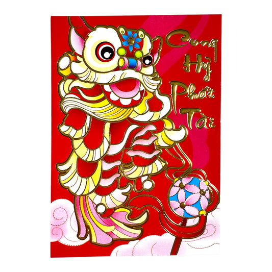 Red Envelopes (Lucky Money)/Bao Li Xi Tet (Cung Hy Phat Tai) - Set 6pcs