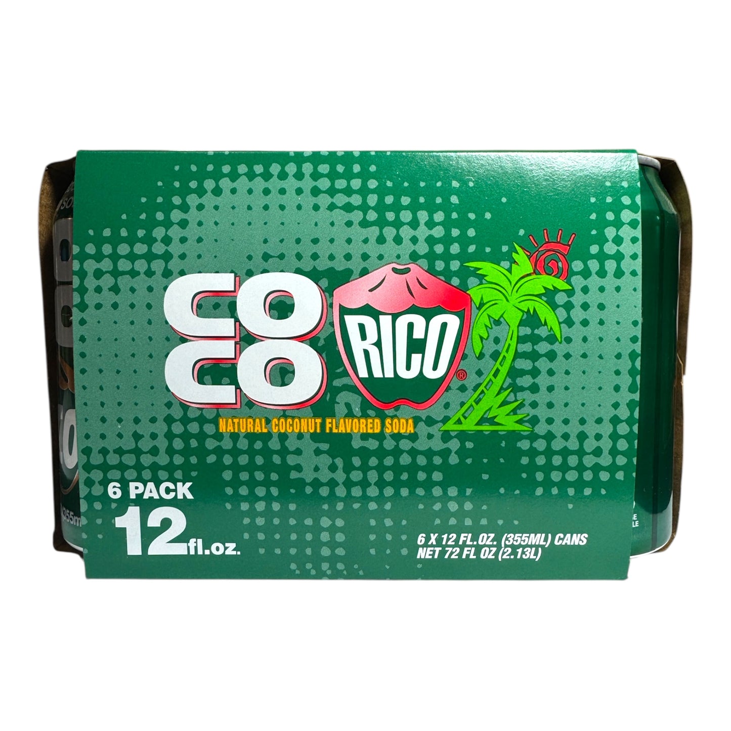 COCO RICO Natural Coconut Flavored Soda/Nuoc Ngot Huong Dua Tu Nhien - Pack of 6
