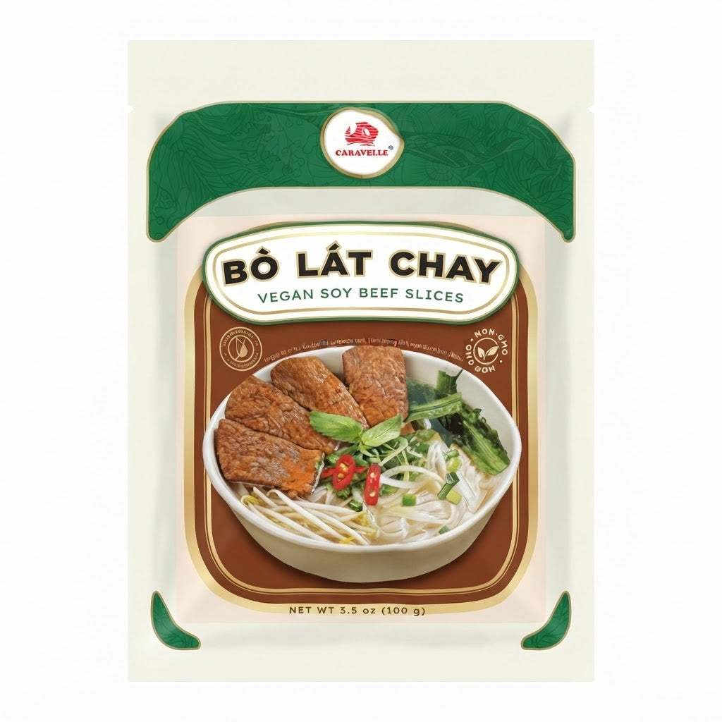 [Caravelle] Vegan Soy Beef Slices/Bo Lat Chay – 3.5 oz (100g)