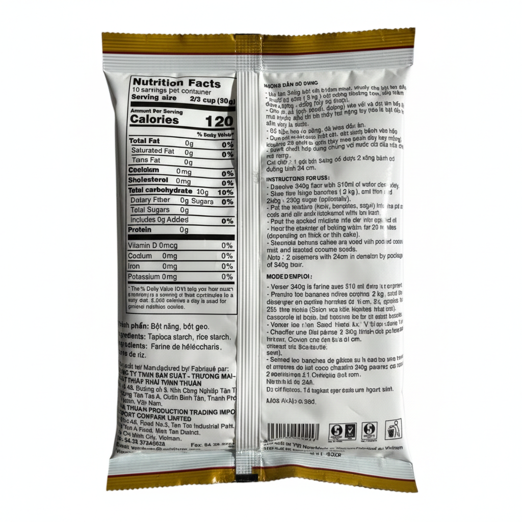 Vinh Thuan-Steamed Banana Cake Flour/Bot Banh Chuoi Hap 12oz (340g)