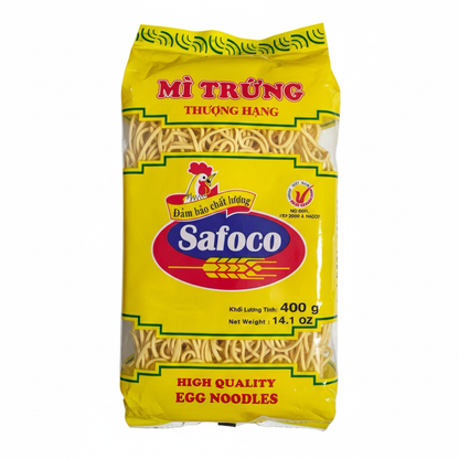Safoco-High Quality Egg Noodles/Mi Trung Thuong Hang - 400g (14.1 Oz)