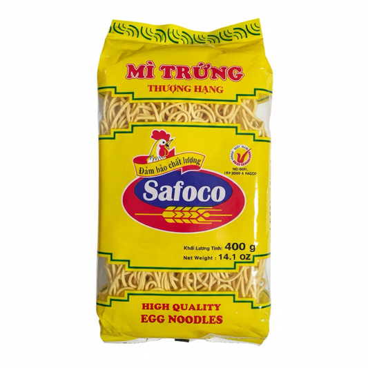 Safoco-High Quality Egg Noodles/Mi Trung Thuong Hang - 400g (14.1 Oz)