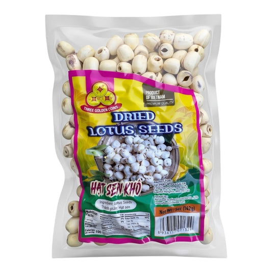 [Three Golden Coins] Dried Lotus Seeds/Hat Sen Kho