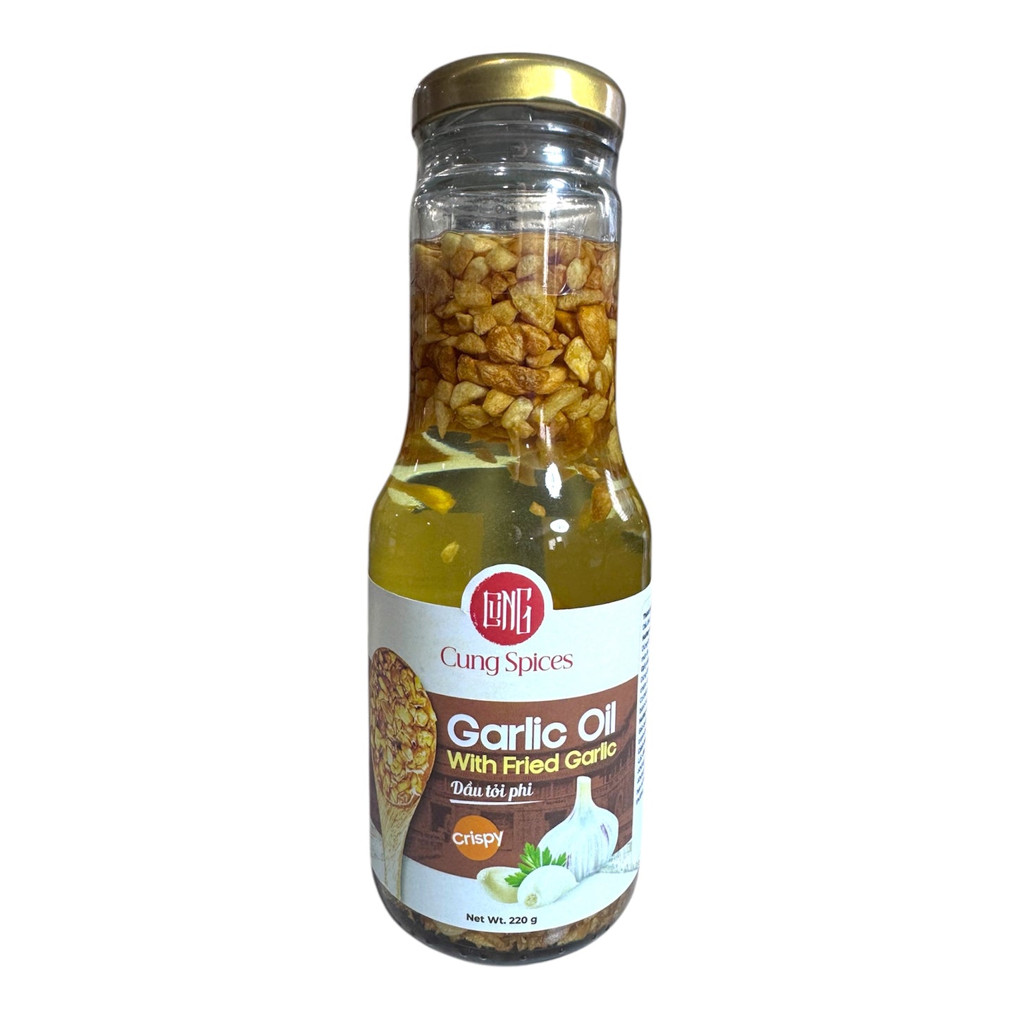 [Cung Spices] Garlic Oil with Fried Garlic - Dau Toi Phi