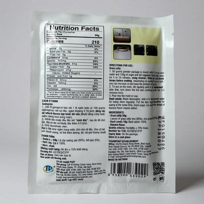 Grass Jelly - Basil Seeds (Suong Sao Hat E) – 60g