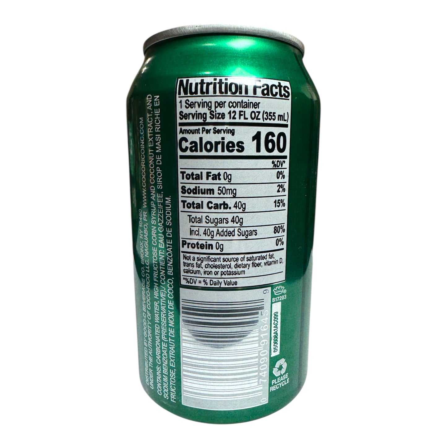 COCO RICO Natural Coconut Flavored Soda/Nuoc Ngot Huong Dua Tu Nhien - Pack of 6