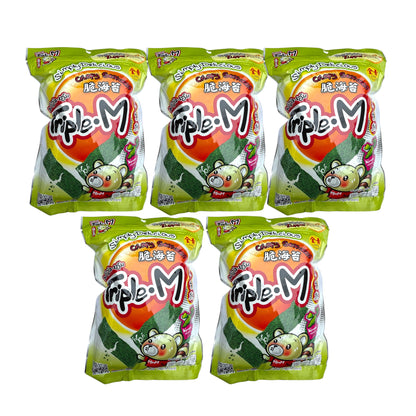 Triple M Crispy Seaweed (Wasabi Flavor) COMBO 5 bags x 35g