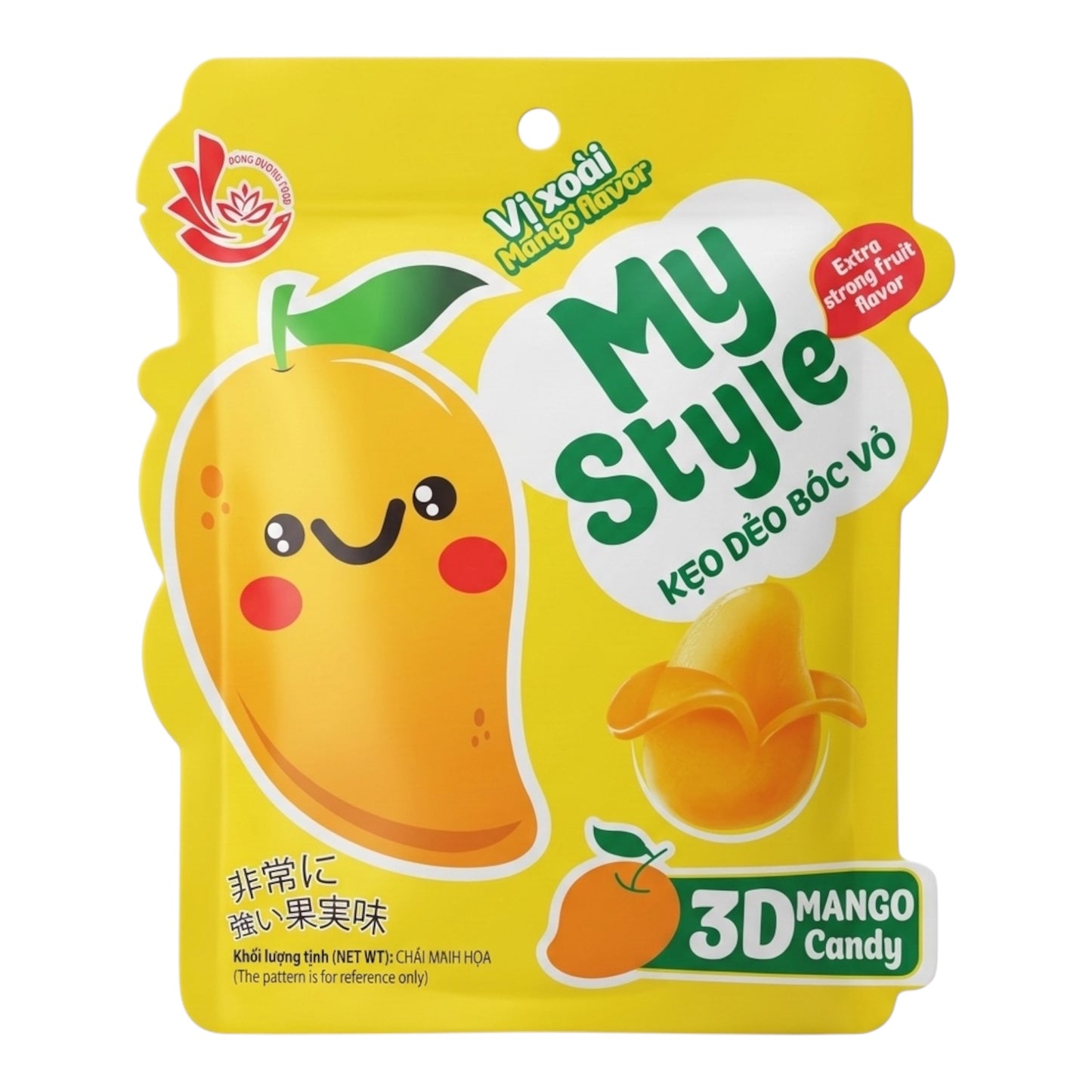 MY STYLE - 3D Mango Peeled Gummy Candy/Keo Deo Vi Xoai - 4.2 oz (120 g)