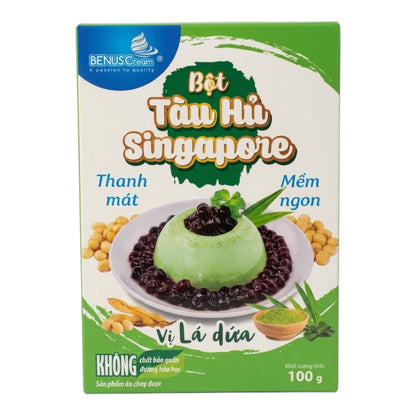 BenusCream Pandan Tofu Powder / Bot Tau Hu La Dua 3.52 OZ (100g)