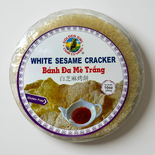 White Sesame Cracker | Banh Da Me Trang - 10 OZ (285g)
