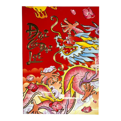 Red Envelopes (Lucky Money)/Bao Li Xi Tet (Dai Cat Dai Loi) - Set 6pcs