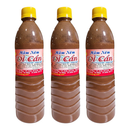 FERMENTED ANCHOVY SAUCE/Mam Nem Di Can - Combo of 3 Bottles (3x500g)