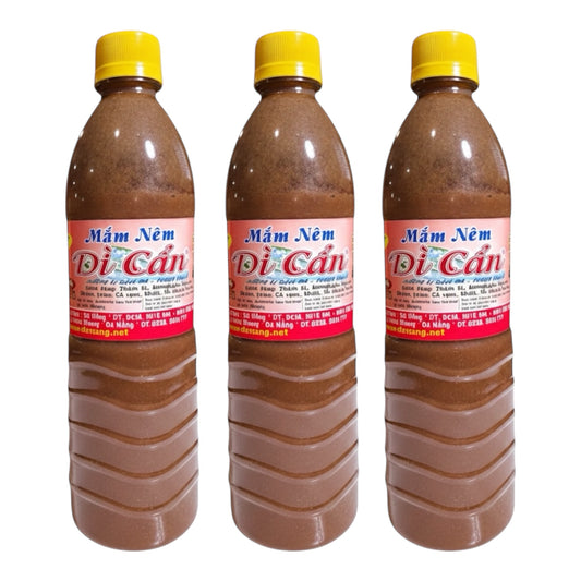 FERMENTED ANCHOVY SAUCE/Mam Nem Di Can - Combo of 3 Bottles (3x500g)