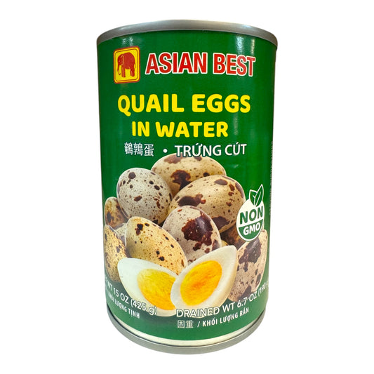 Asian Best Brand Quail Eggs in Water - 15 oz
