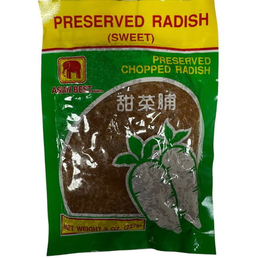 Asian Best Preserved Chopped Radish (Sweet) - Củ Cải Muối Ngọt - 8 oz