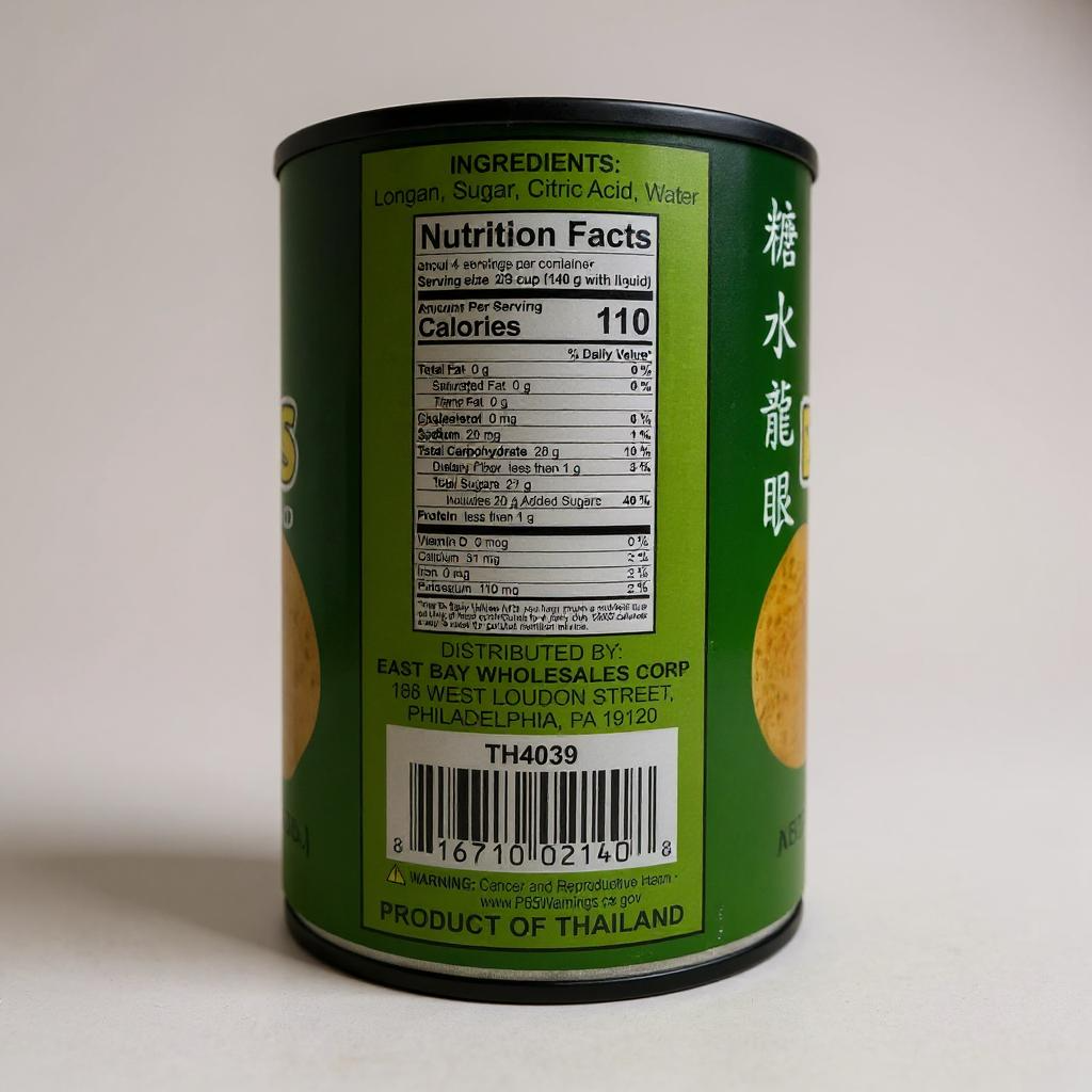 Golden Owl Longans in Syrup (20 oz/565g) - Nhan Lon Dong Hop
