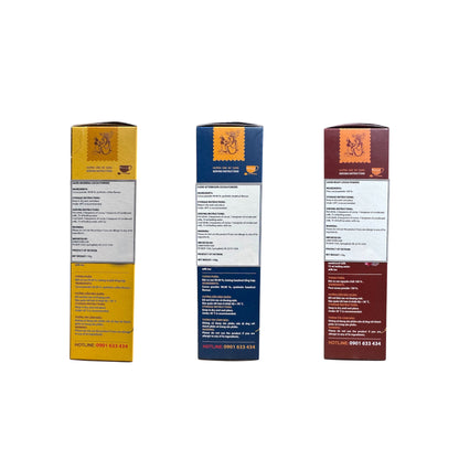 [Vietnamcacao] Combo 3 Boxes of Cocoa Powder (Good Morning / Good Afternoon / Good Night)