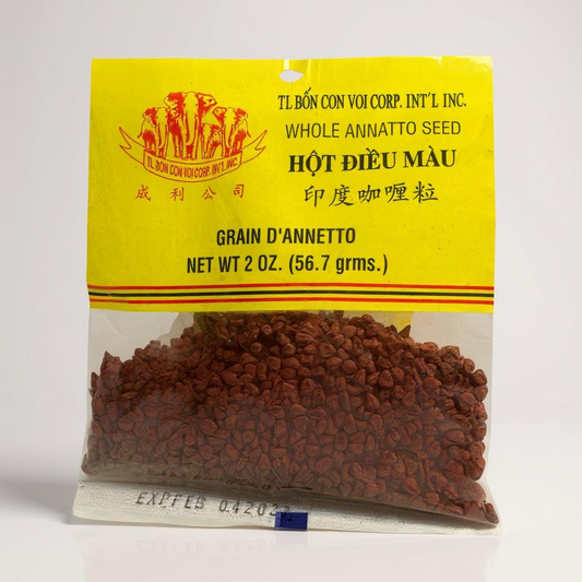 Whole Annatto Seed - Hạt Điều Màu 2 oz