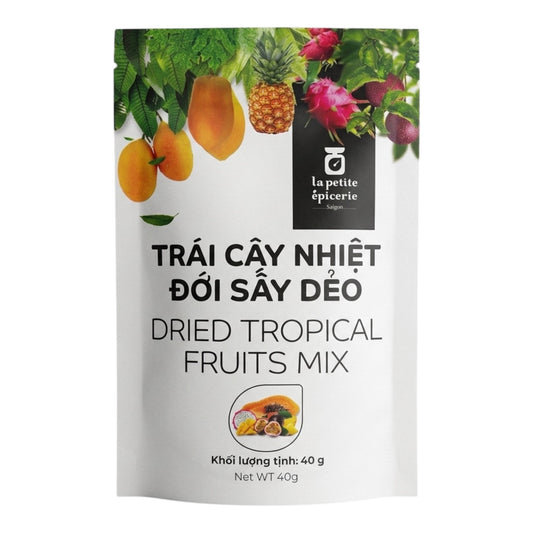 Dried Tropical Fruit Mix/Trai Cay Nhiet Doi Viet Nam Say Deo - 40g