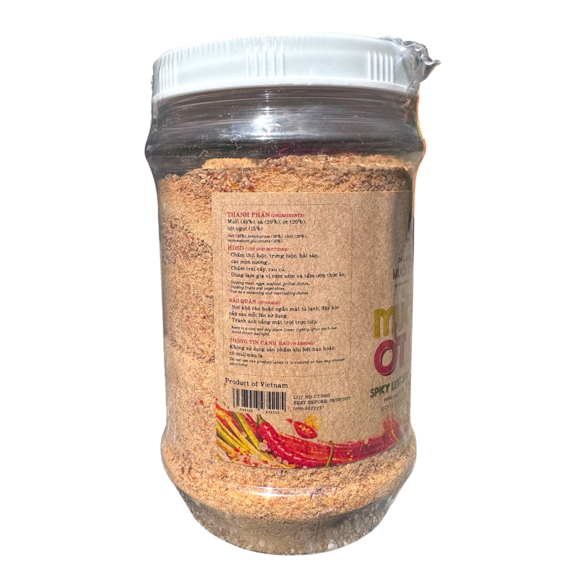 [Muoi Chu Hai] Spicy Lemongrass Chili Salt/Muoi Sa Ot Cay – 350g