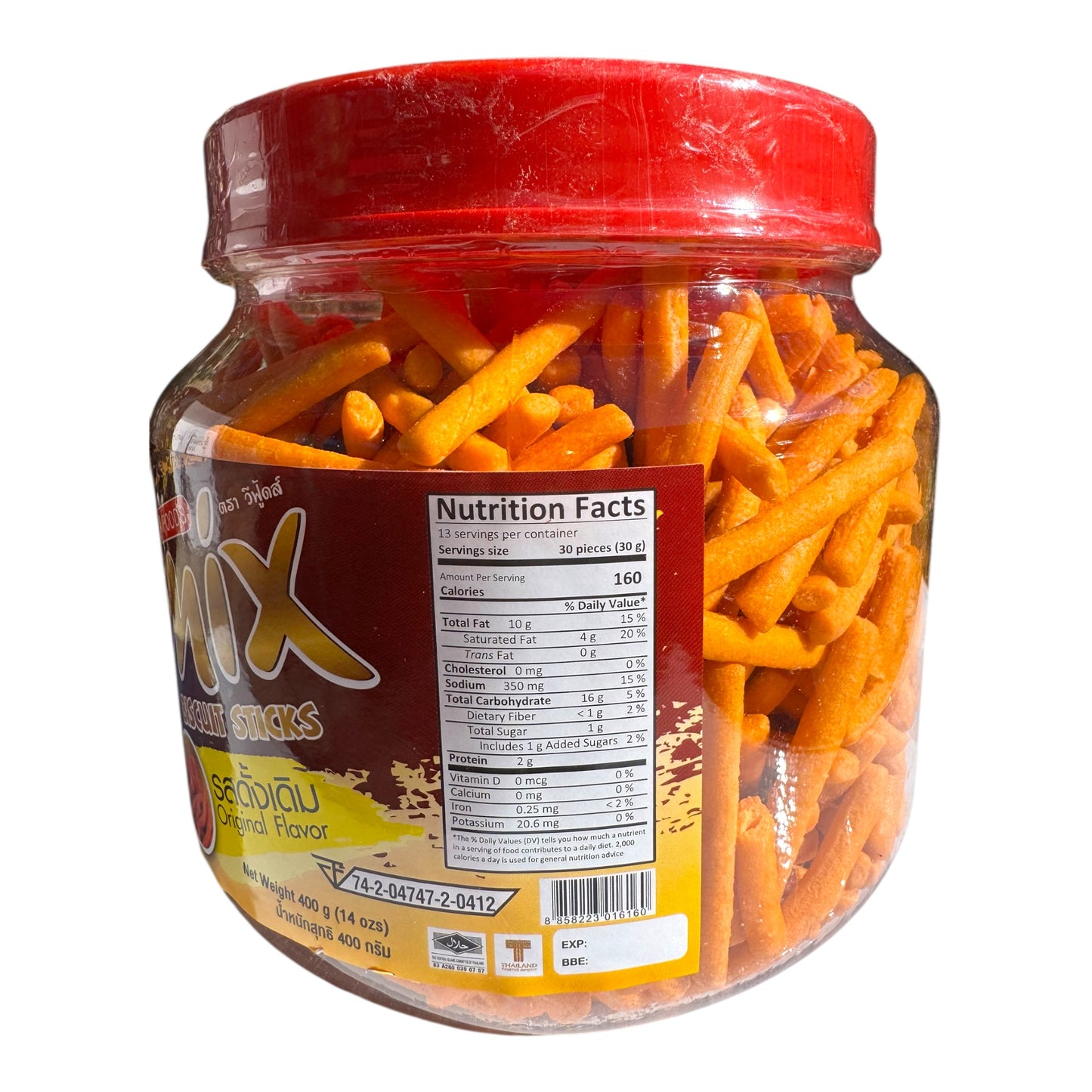 VFOODS MIX Biscuit Sticks (Original Flavor)/Banh Que 400 g (14 OZ).