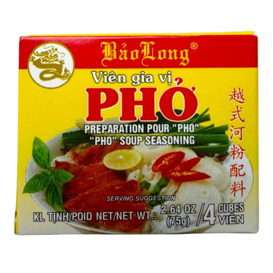 Bao Long Pho Soup Seasoning Cubes  Gia Vị Phở  (4 cubes inside)