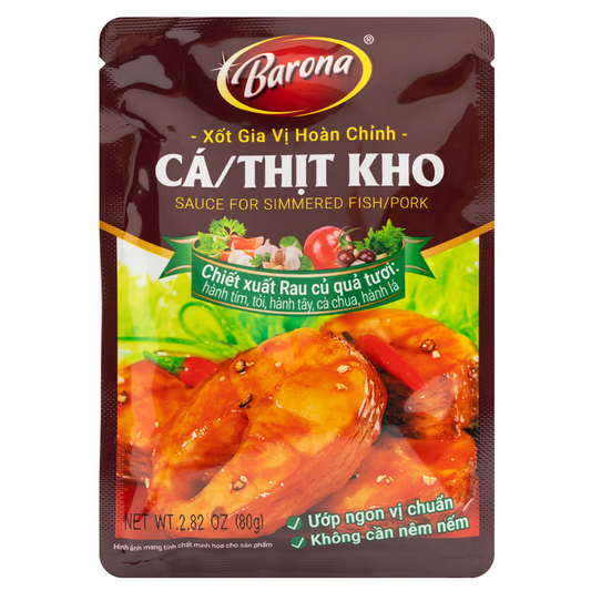 Barona Sauce for Simmered Fish/Pork (Xốt Kho Cá/Thịt) - 2.8 oz