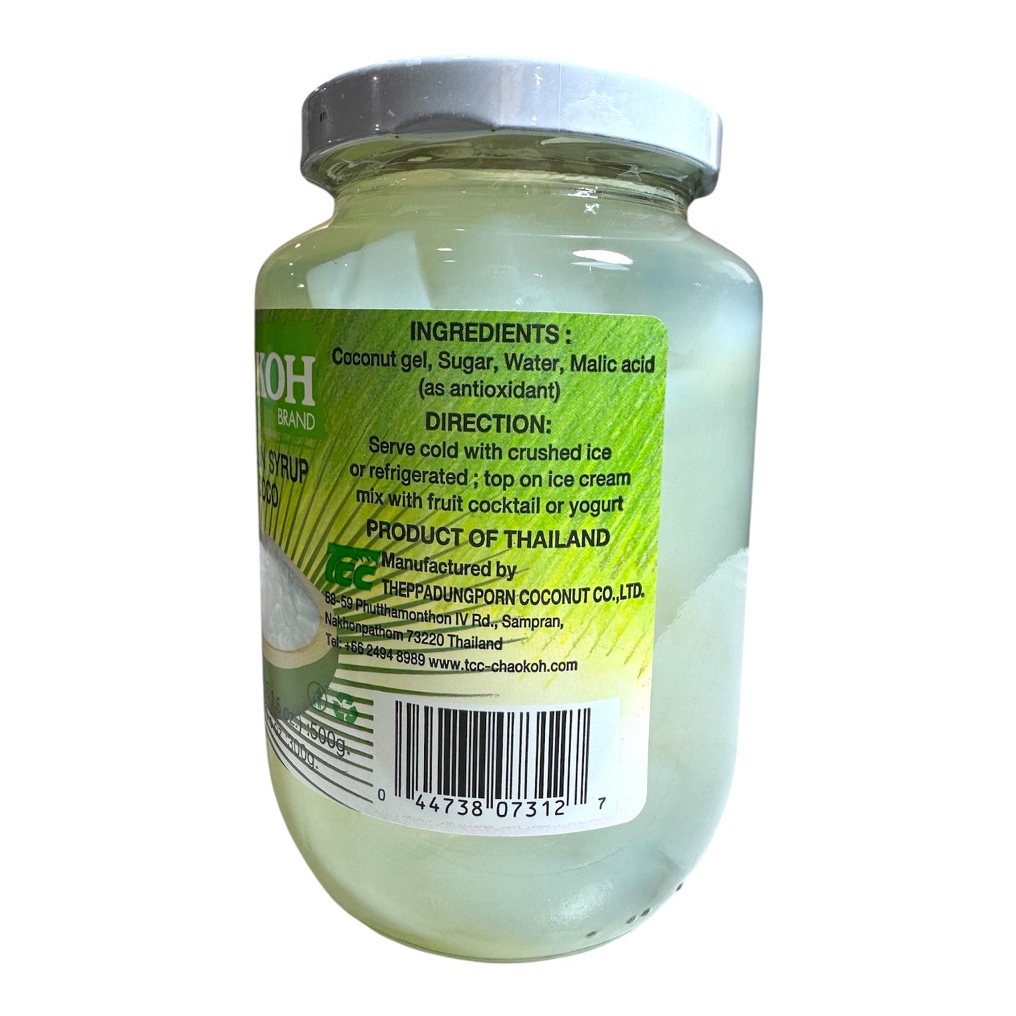 Chaokoh Coconut Gel in Syrup/Thach Dua Nuoc Duong - 17.6 Oz (500g)