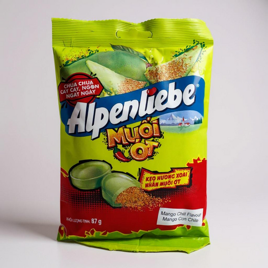 Alpenliebe Mango Chili Flavor Candy/Keo Xoai Nhan Muoi Ot – Combo 5 bags x 87g