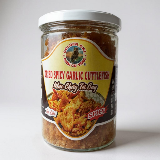 Dried Spicy Garlic Cuttlefish (Muc Chay Toi Cay) – 7 oz (200g)