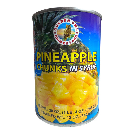 [GO] Pineapple Chunks In Syrup/Dua Cat Khuc Ngam Duong