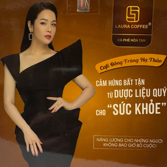 Laura Coffee - Cordyceps Instant Coffee Cà Phê Hòa Tan Đông Trùng Hạ Thảo (10 packs)