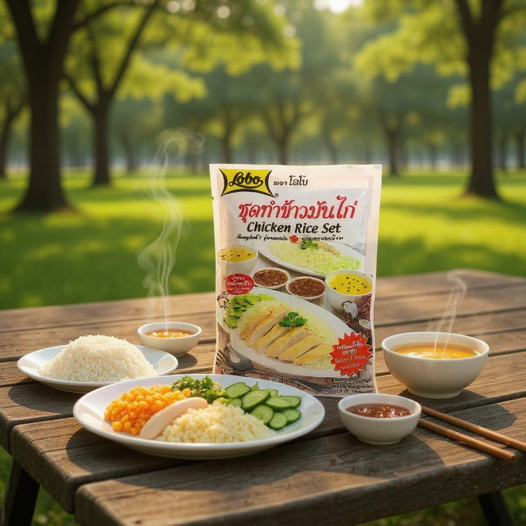 Lobo Chicken Rice Set (Hainanese Style) 120g (4.23 oz)