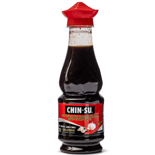 Chinsu Soy Sauce with Garlic and Chili - 8.5 oz