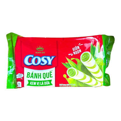 Cosy Pandan Wafer Rolls Banh Que