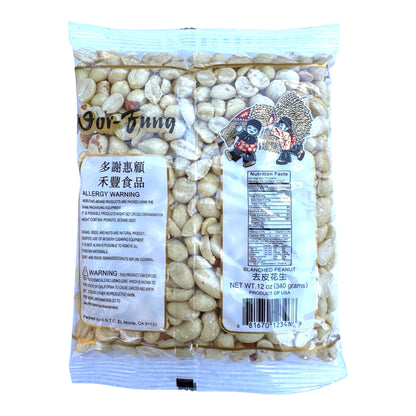BLANCHED PEANUT/ ĐẬU PHỘNG BÓC VỎ - 12 OZ (340 grams)