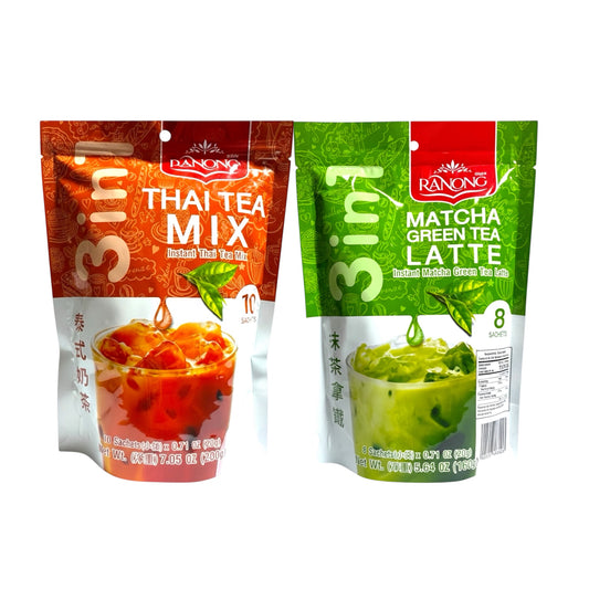 Combo Thai Tea Mix (Original Flavor & Matcha Green Tea Latte)/Combo Tra Sua Thai (Vi Truyen Thong & Tra Xanh)