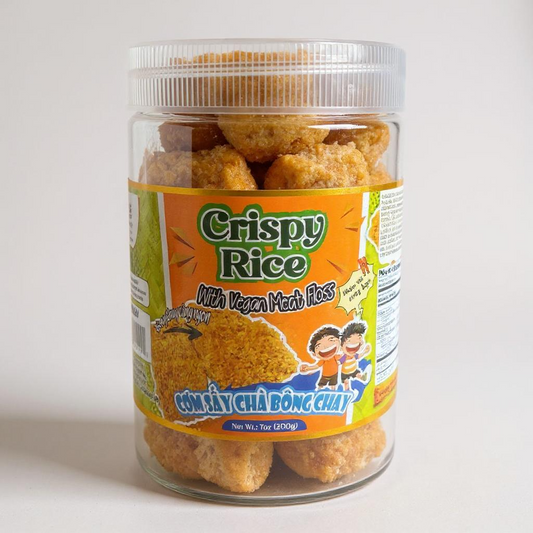Crispy Rice With Vegan Meat Floss / Com Say Cha Bong Chay (7 oz/200g)