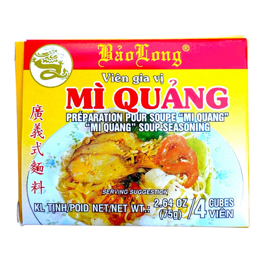 BAO LONG - MI QUANG NOODLE SOUP SEASONING CUBES/VIÊN GIA VỊ MÌ QUẢNG - 2.64 OZ (75g)