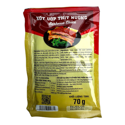 Cholimex - Barbecue Sauce/ Xot Uop Thit Nuong - Combo 5 units x 70g