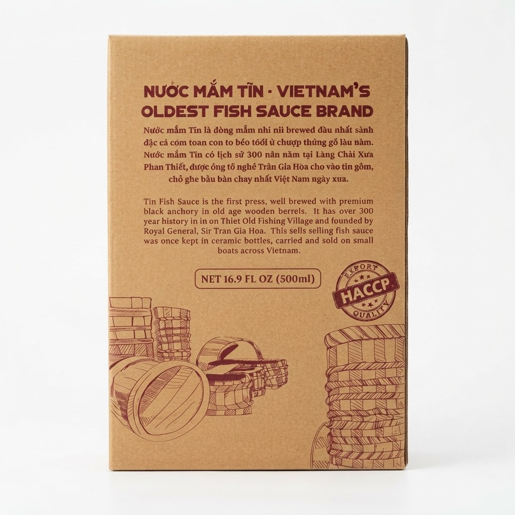 Nuoc Mam Tin – Vietnam's Oldest Fish Sauce Brand – 16.9 FL OZ (500ml)
