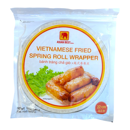 ASIAN BEST Vietnamese Fried Spring Roll Wrapper/Banh Trang Cha Gio-12 OZ (340 g). Size: 22 cm (8.5 in)