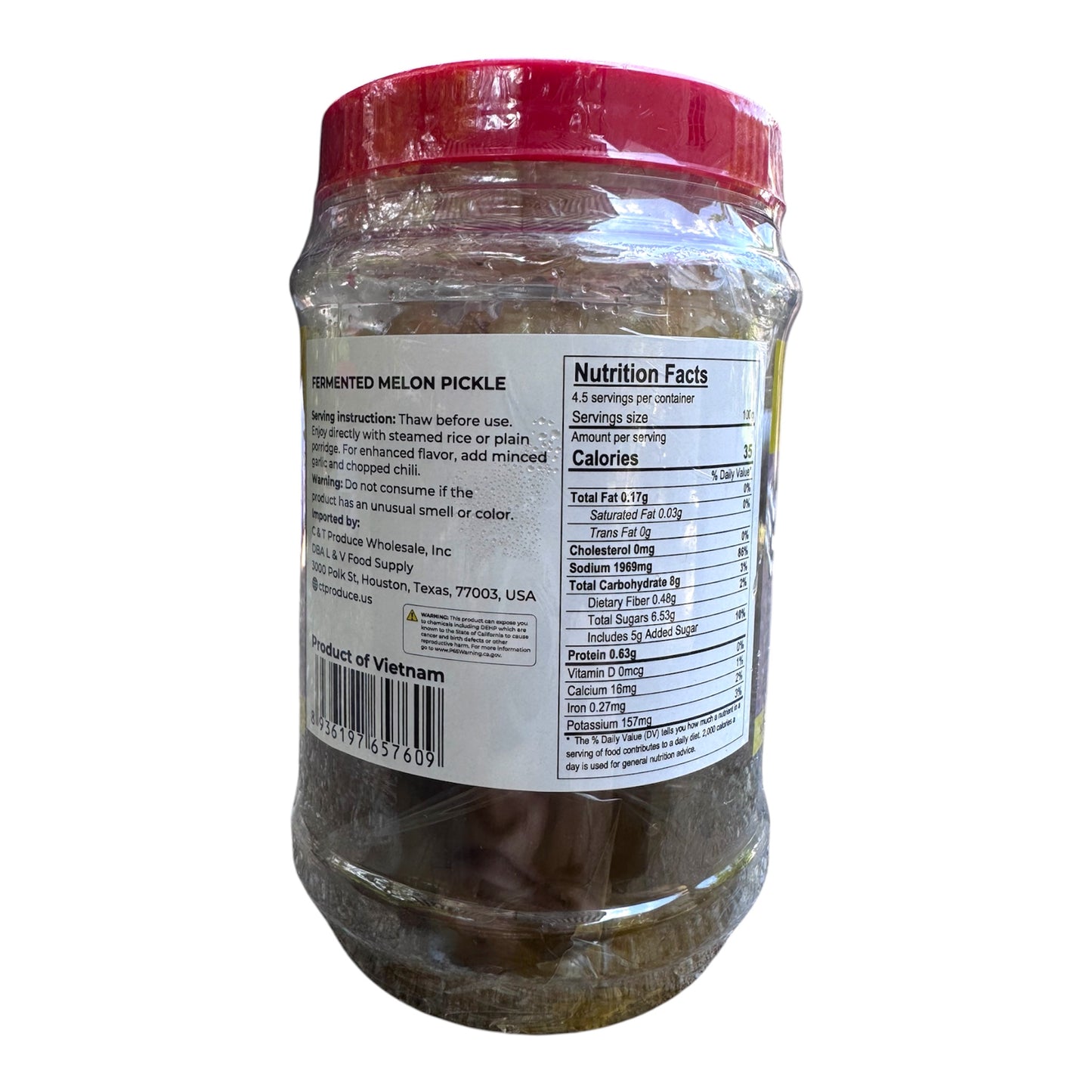 [Ba Giao Khoe] Fermented Melon Pickle/Mam Dua Gang